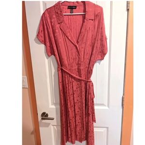 Belted Button-Up Dress